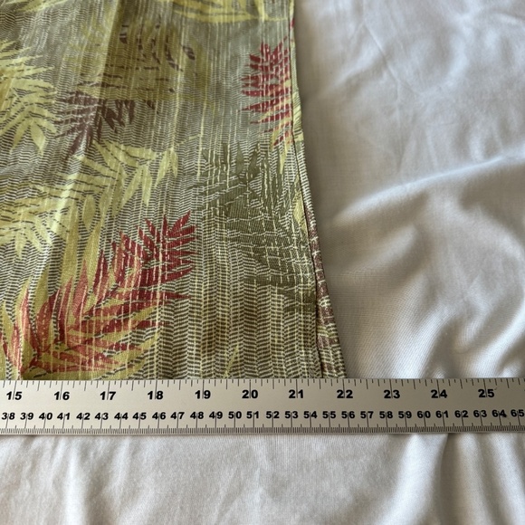 Men's Linen Blend Tropical Button Short Sleeve Dad Shirt Small Vintage Club Room - Picture 12 of 14